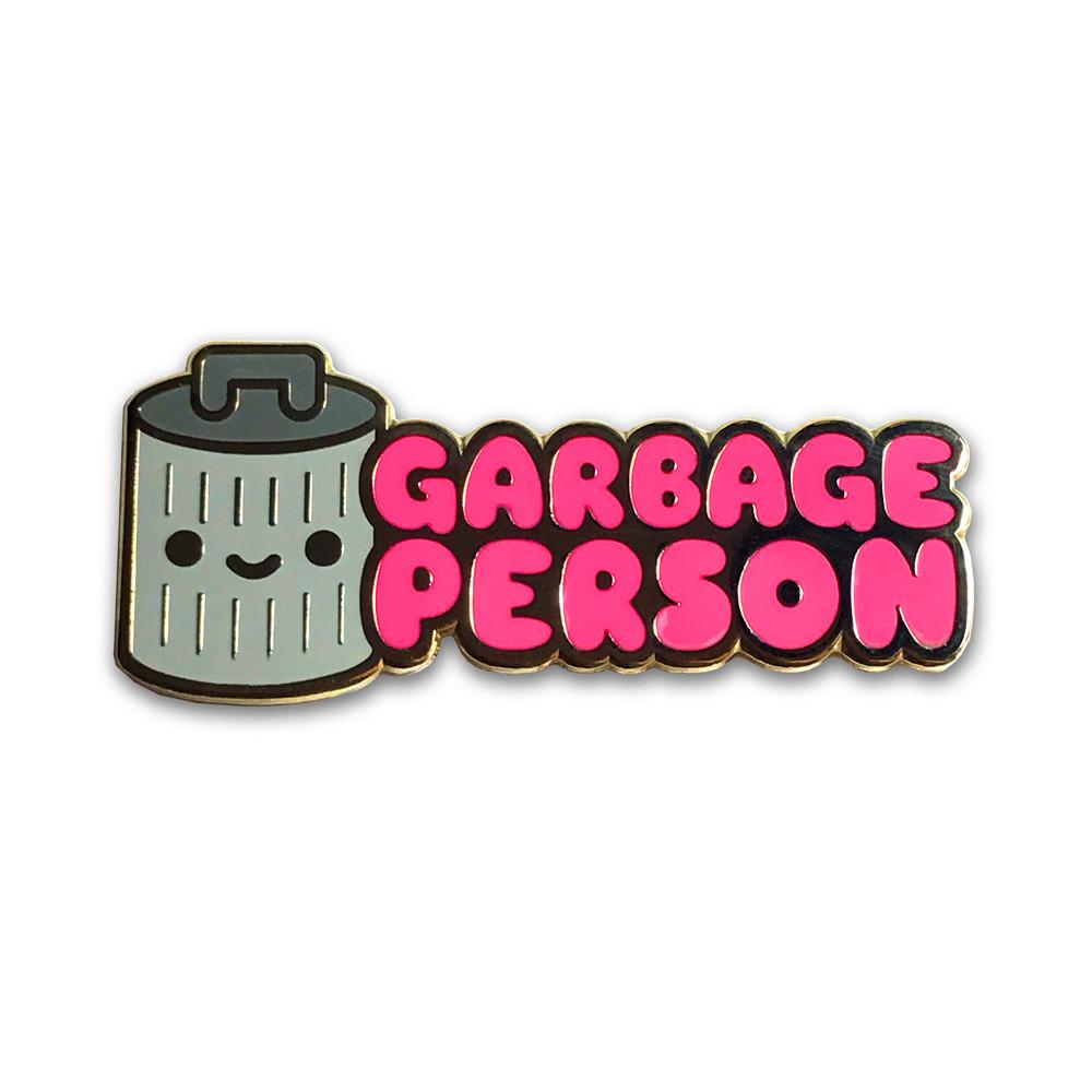 Garbage Person Enamel Pin - Spoke Art