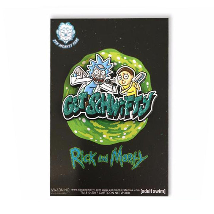 Get Schwifty - Rick And Morty Enamel Pin - Spoke Art