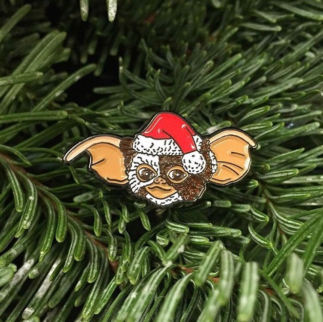 Gizmo Claus Enamel Pin - Spoke Art