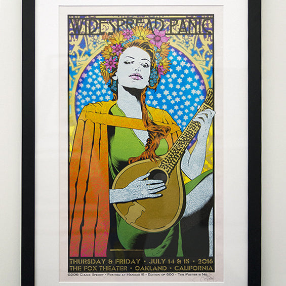 Chuck Sperry - "Widespread Panic, Oakland 2016" (dappled pink edition) - Spoke Art