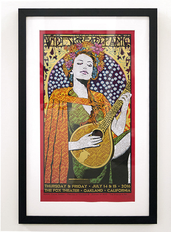 Chuck Sperry - "Widespread Panic, Oakland 2016" (red edition) - Spoke Art