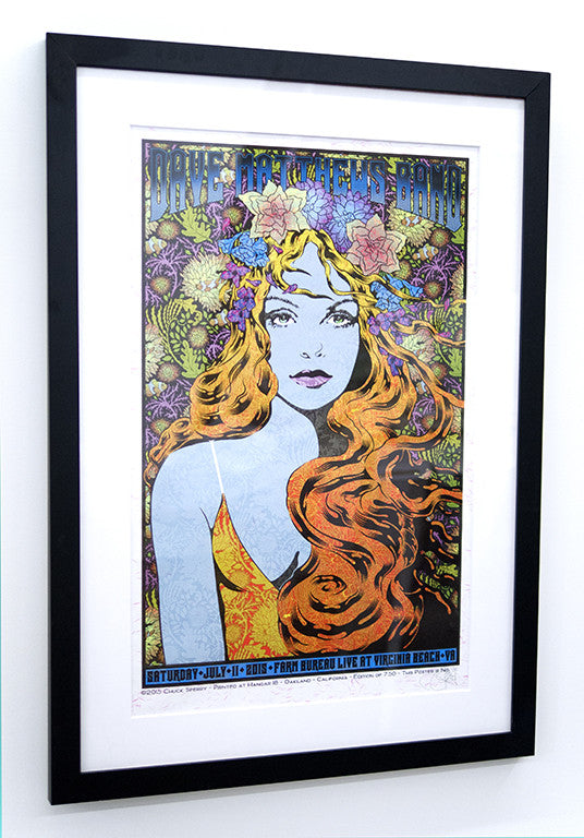 Chuck Sperry - "Dave Matthews Band, Virginia Beach" (rose hair edition) - Spoke Art