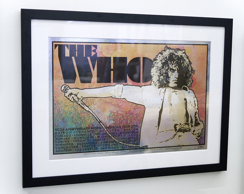 Chuck Sperry - "The Who, 50th Anniversary North American Tour 2016 'Roger'" (holographic sparkle foil edition) - Spoke Art