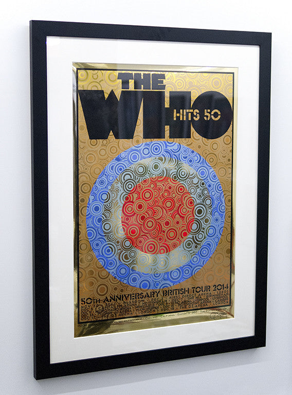 Chuck Sperry - "The Who, 50th Anniversary British Tour 2014" (gold mirror foil edition) - Spoke Art