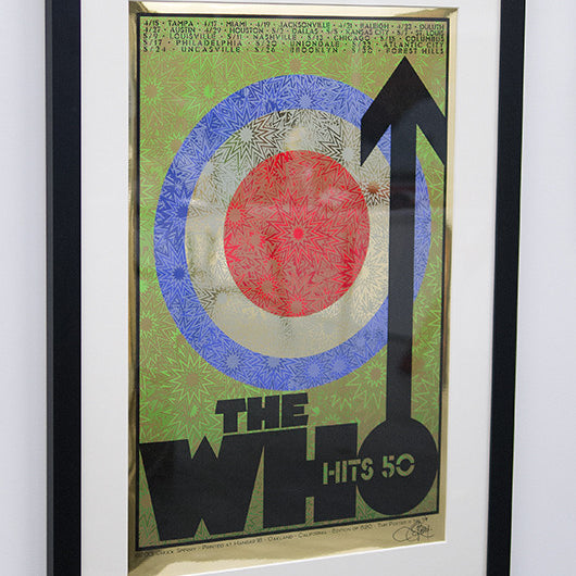 Chuck Sperry - "The Who, 50th Anniversary North American Tour 2015" (gold mirror foil edition) - Spoke Art
