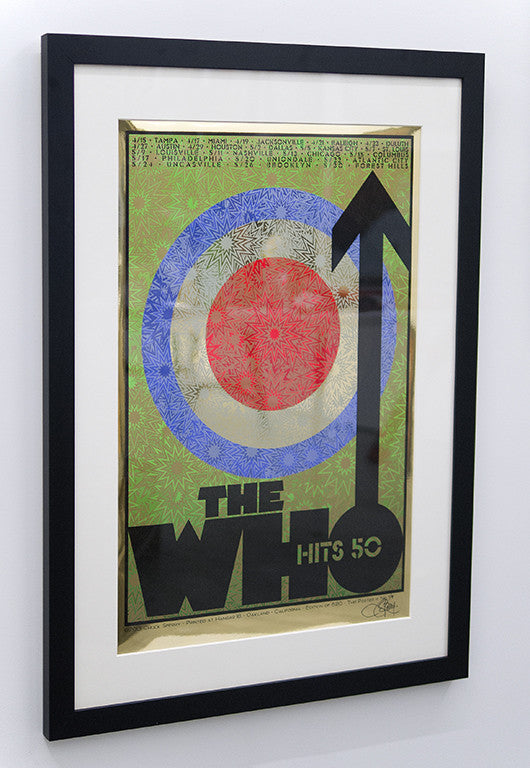 Chuck Sperry - "The Who, 50th Anniversary North American Tour 2015" (gold mirror foil edition) - Spoke Art