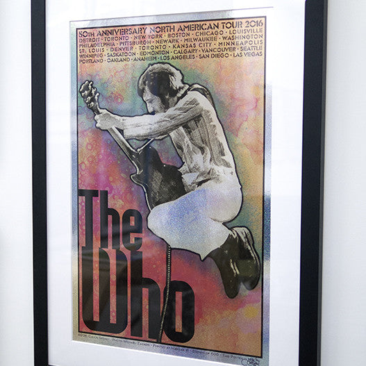 Chuck Sperry - "The Who, 50th Anniversary North American Tour 2016 'Pete'" (holographic sparkle foil edition) - Spoke Art