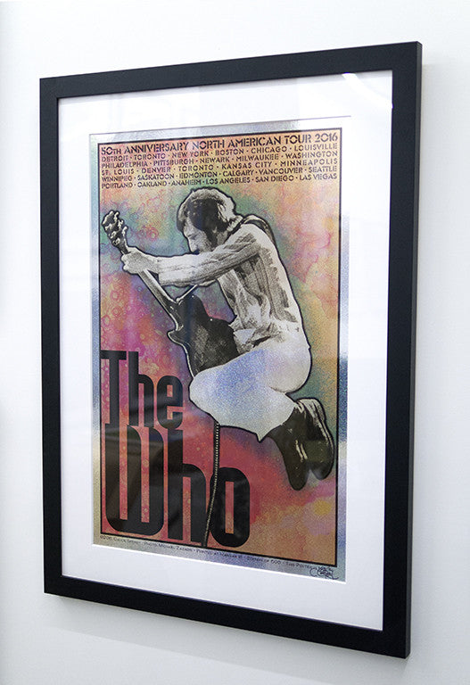 Chuck Sperry - "The Who, 50th Anniversary North American Tour 2016 'Pete'" (holographic sparkle foil edition) - Spoke Art