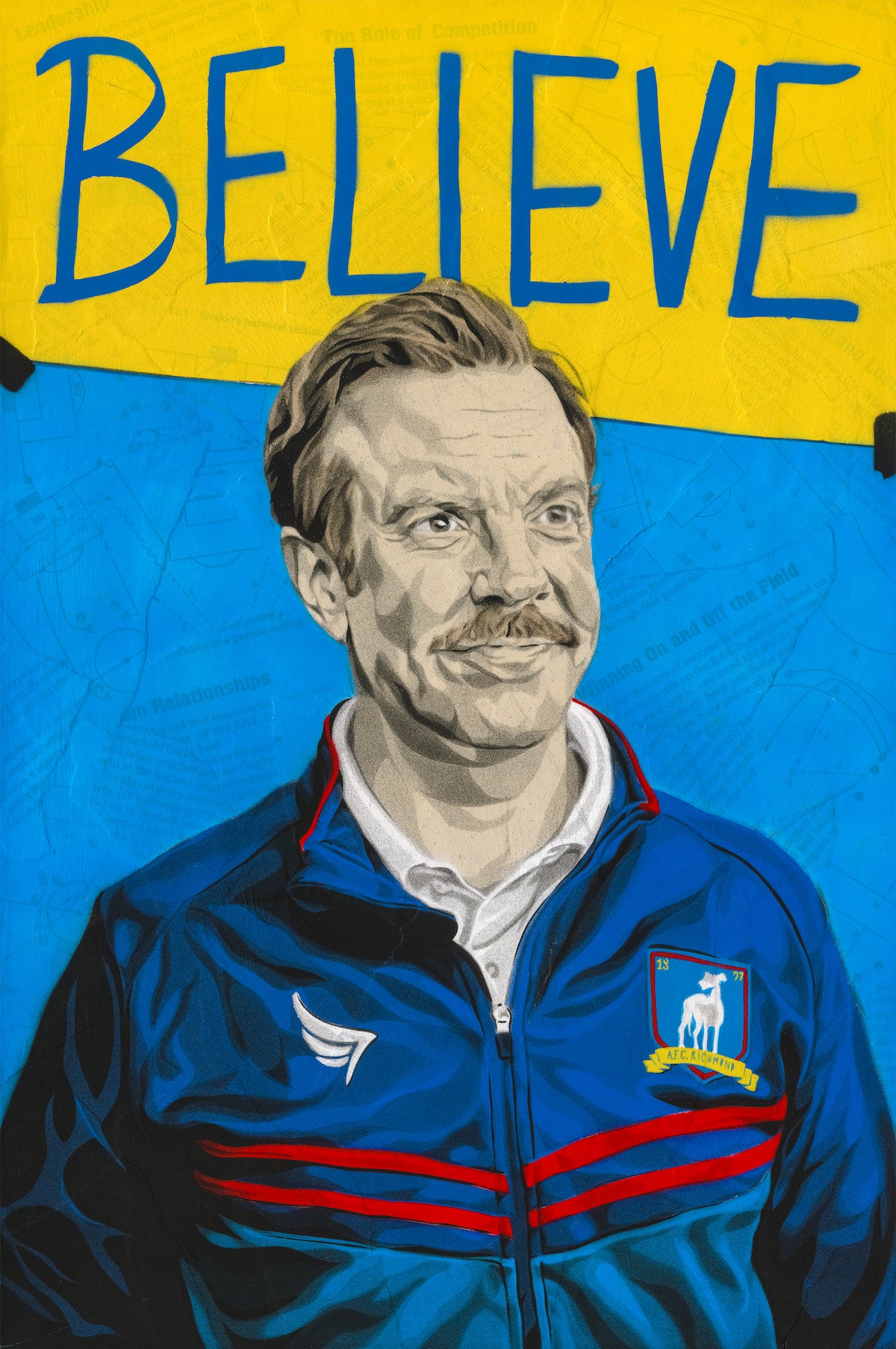 Nick Comparone I Believe in Belief Ted Lasso inspired artwork