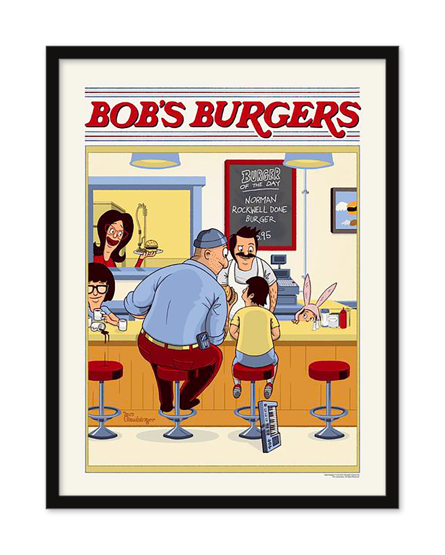 Ian Glaubinger - "Norman Rockwell Done Burger" - Spoke Art