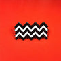Twin Peaks Zig Zag Enamel Pin - Spoke Art