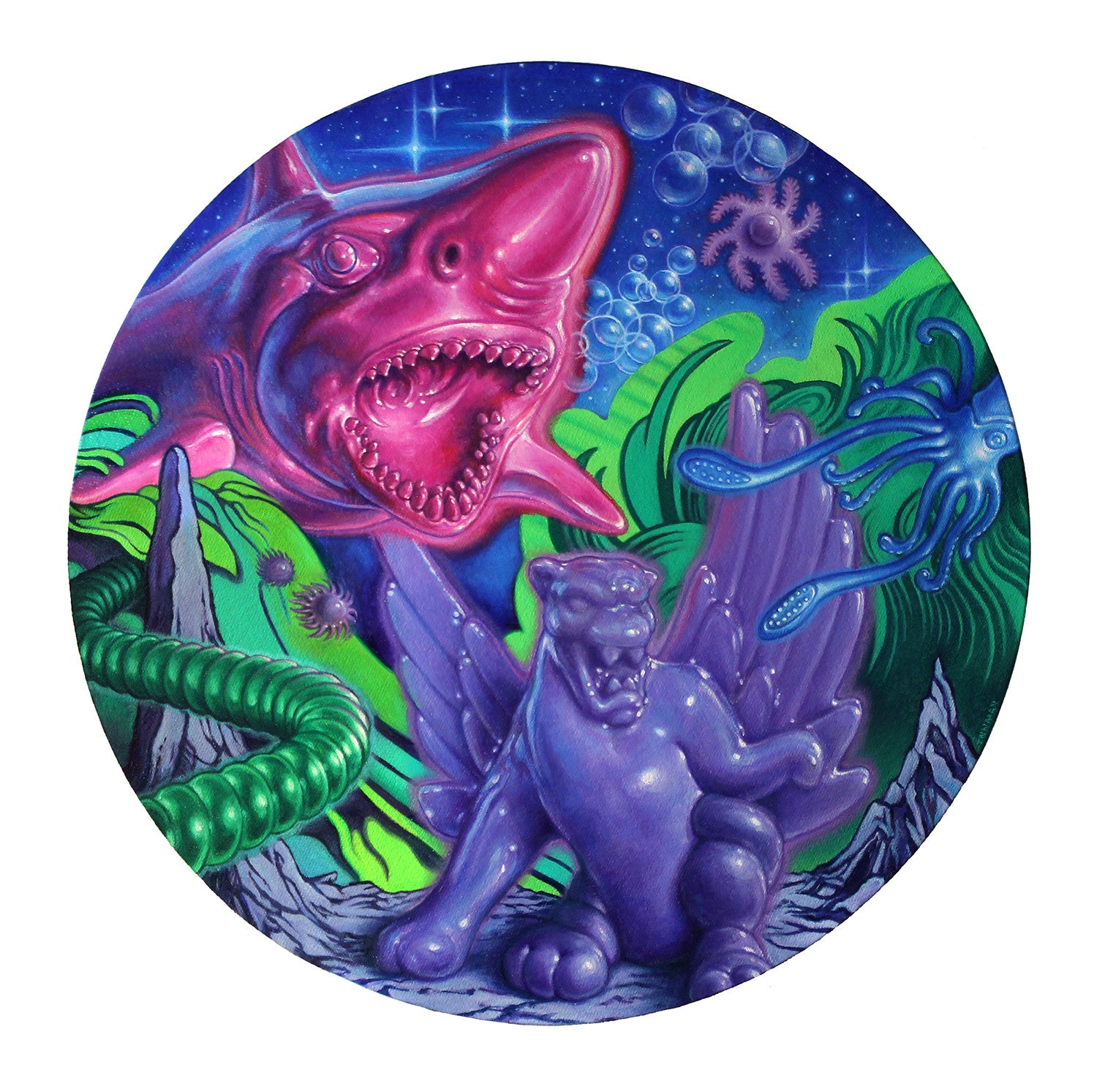 Allan Innman - "Midnight Menagerie" - Spoke Art