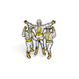 Intergalactic Enamel Pin - Spoke Art