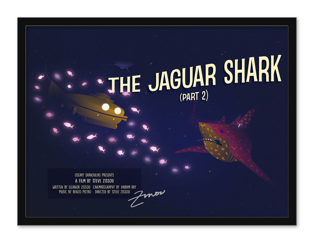 Jeany Ngo - "AUTHENTIC Steve Zissou Signed Jaguar Shark Part 2 Poster" - Spoke Art