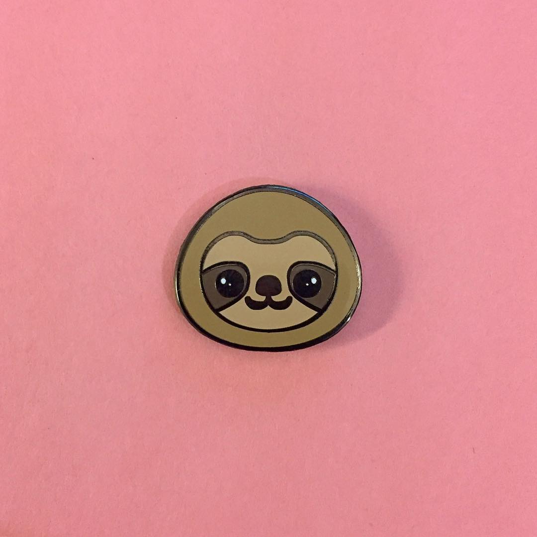 Lazy Forever Enamel Pin - Spoke Art