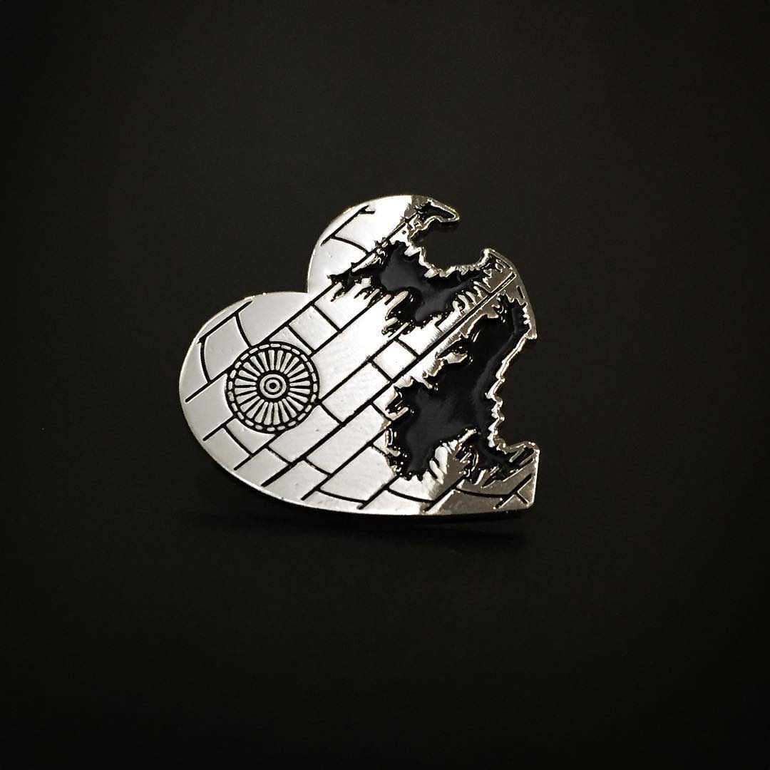 Love is a Battle Station Enamel Pin - Spoke Art