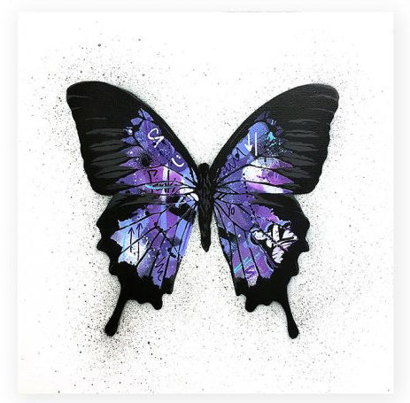 Martin Whatson - "Butterfly (Purple)" - Spoke Art