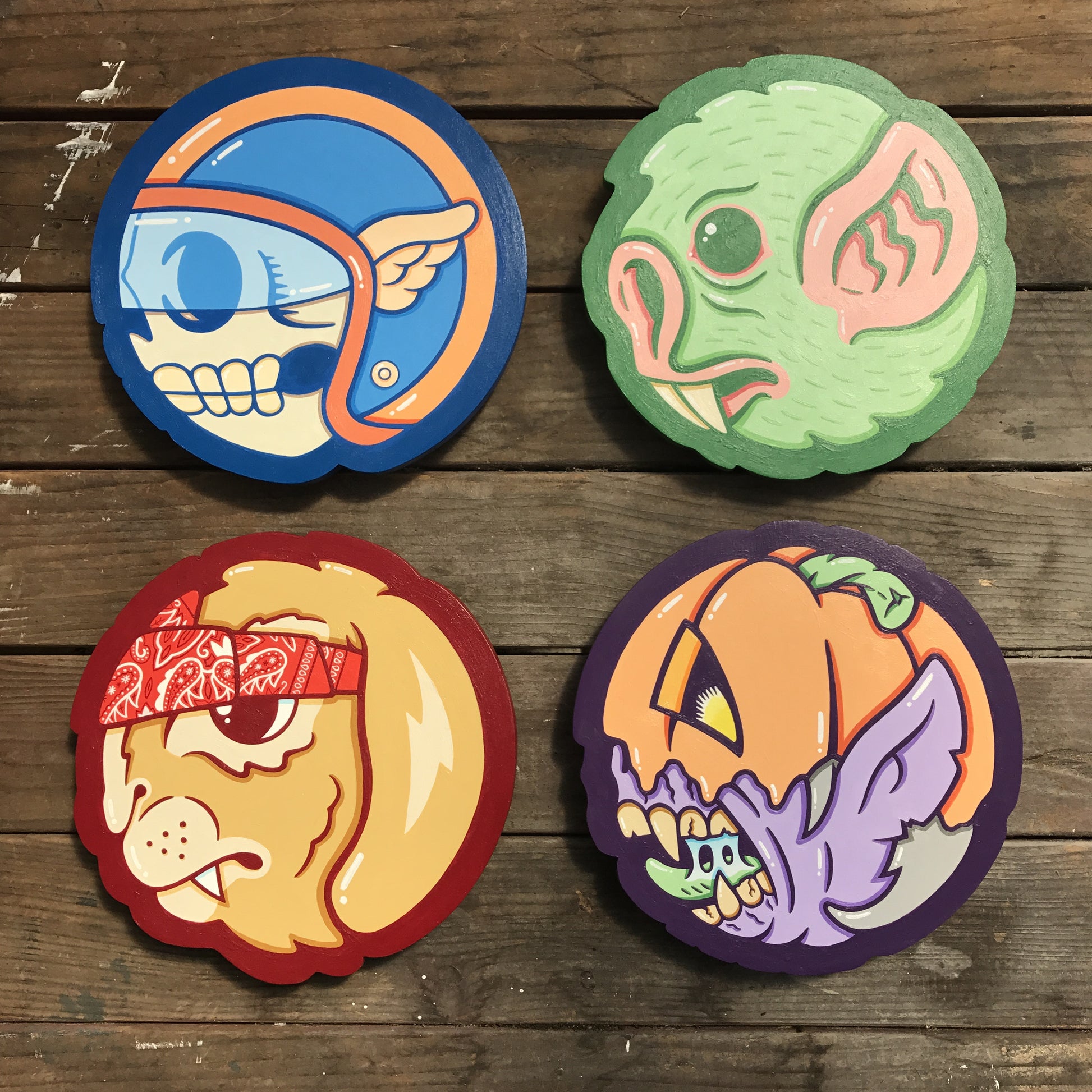 Matt Ritchie - "Tondo Toons (Bat)" - Spoke Art