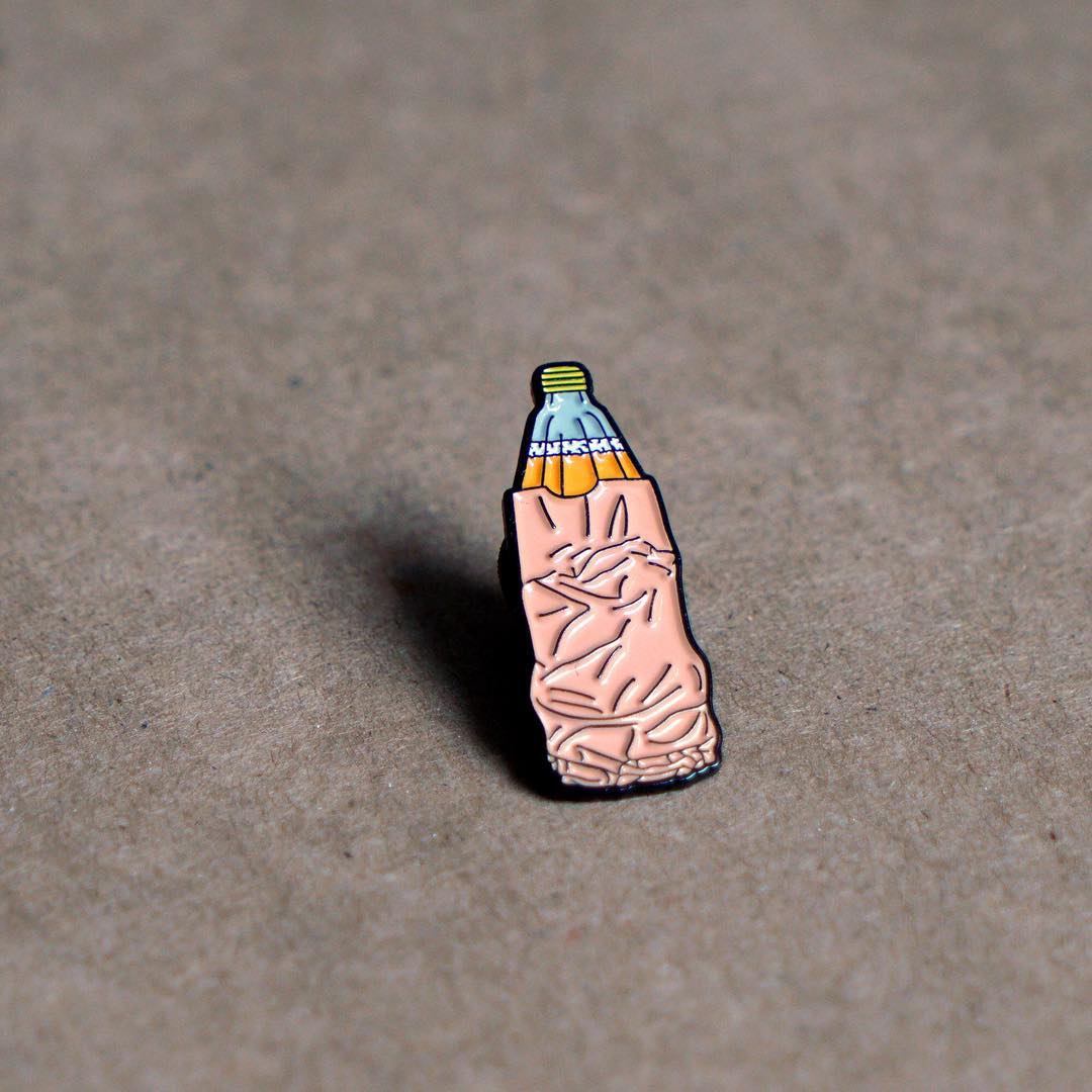 Old E Enamel Pin - Spoke Art