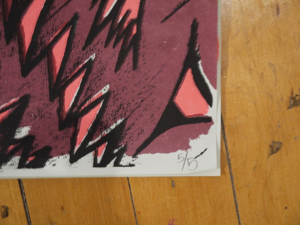 Shark Toof - Purple Halloween Print - Spoke Art