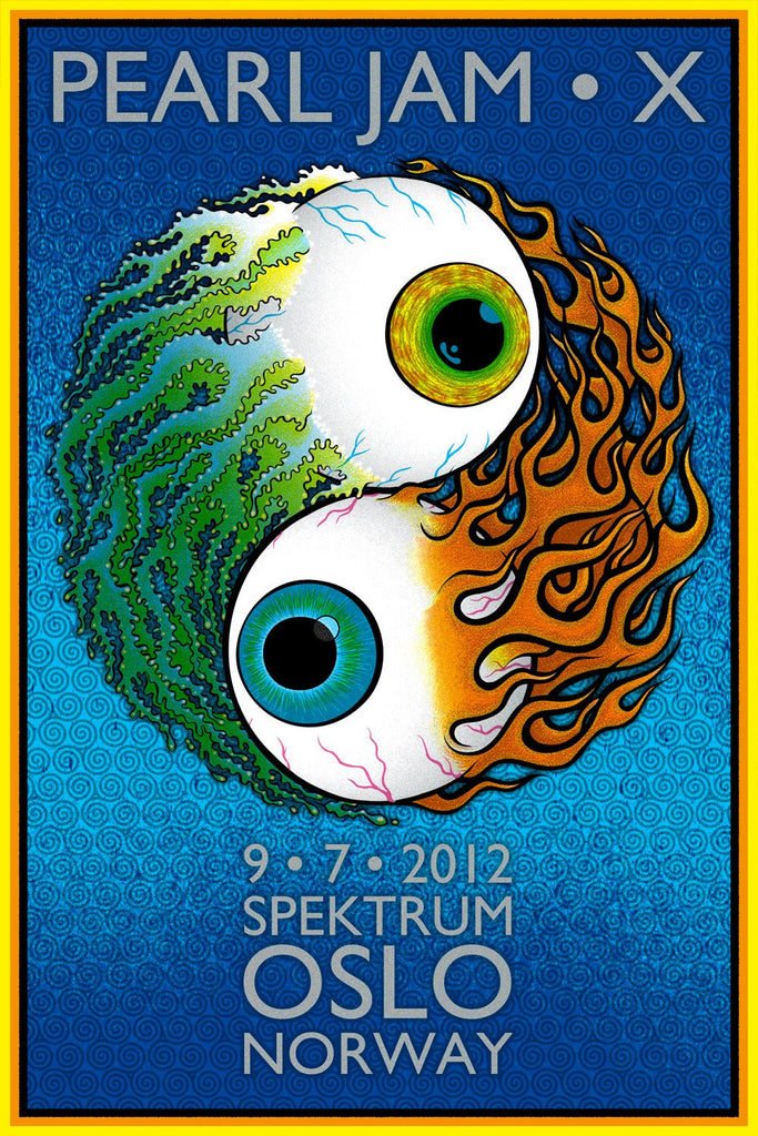 Chuck Sperry - Pearl Jam, Oslo, Norway, 2012 (Artist Edition) - Spoke Art
