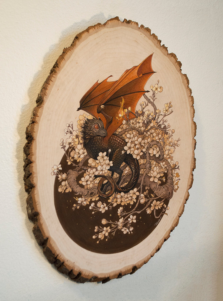 Phoenix Chan - "Branches #18 - Baby Drogon" - Spoke Art