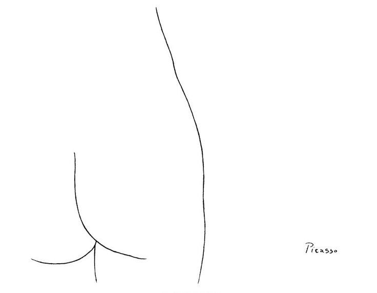 Picasso Drawing Enamel Pin - Spoke Art