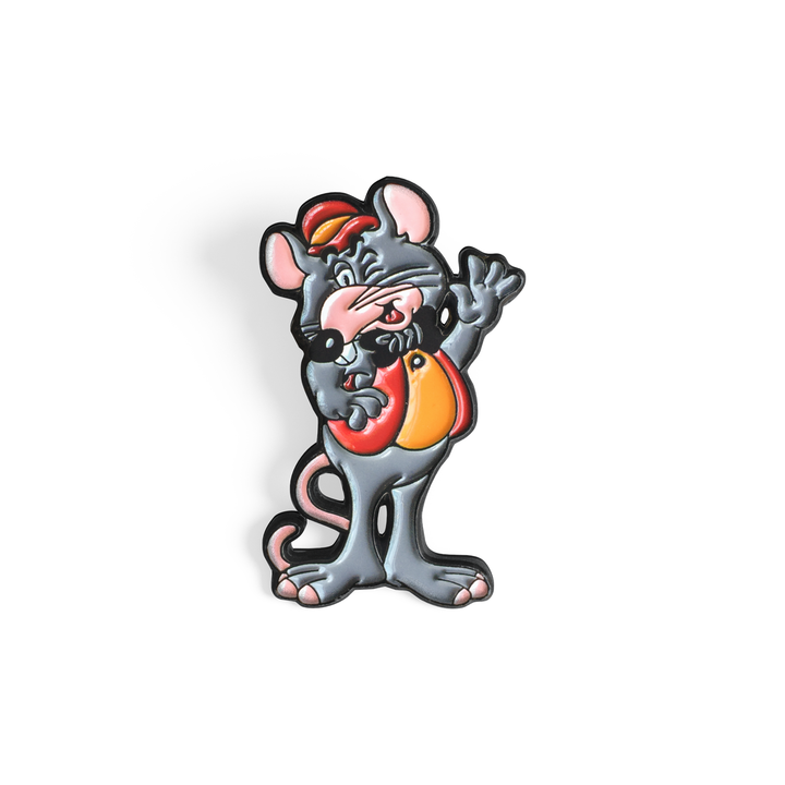 Pizza Rat Enamel Pin - Spoke Art