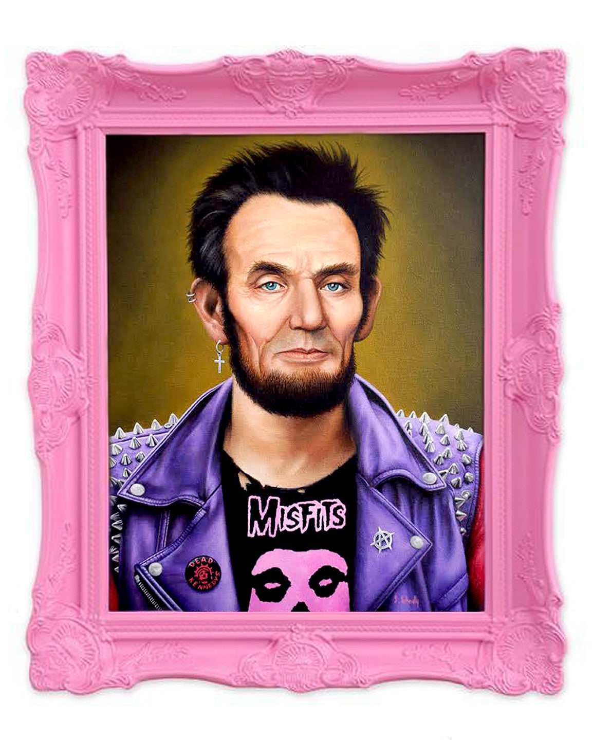 Scott Scheidly - "Punk Rock Lincoln" Fine Art Print - Spoke Art