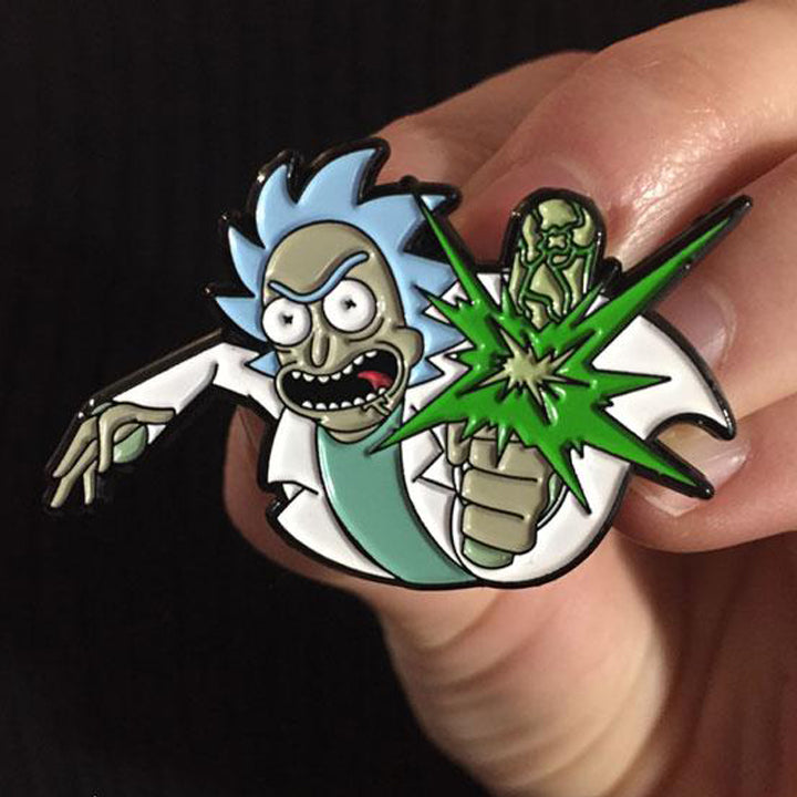 Point Blank! - Rick And Morty Enamel Pin - Spoke Art