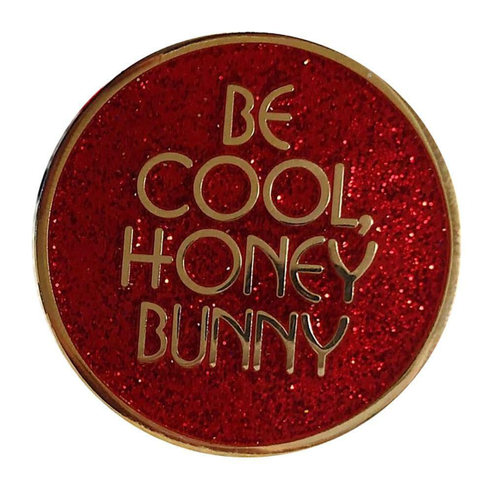 Honey Bunny (Red Glitter) Pin - Spoke Art