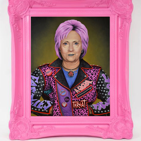 Scott Scheidly - "Punk Hillary" Fine Art Print - Spoke Art