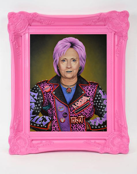 Scott Scheidly - "Punk Hillary" Fine Art Print - Spoke Art