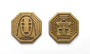 Bruce Yan - "Bathhouse" Antique Gold Token - Spoke Art