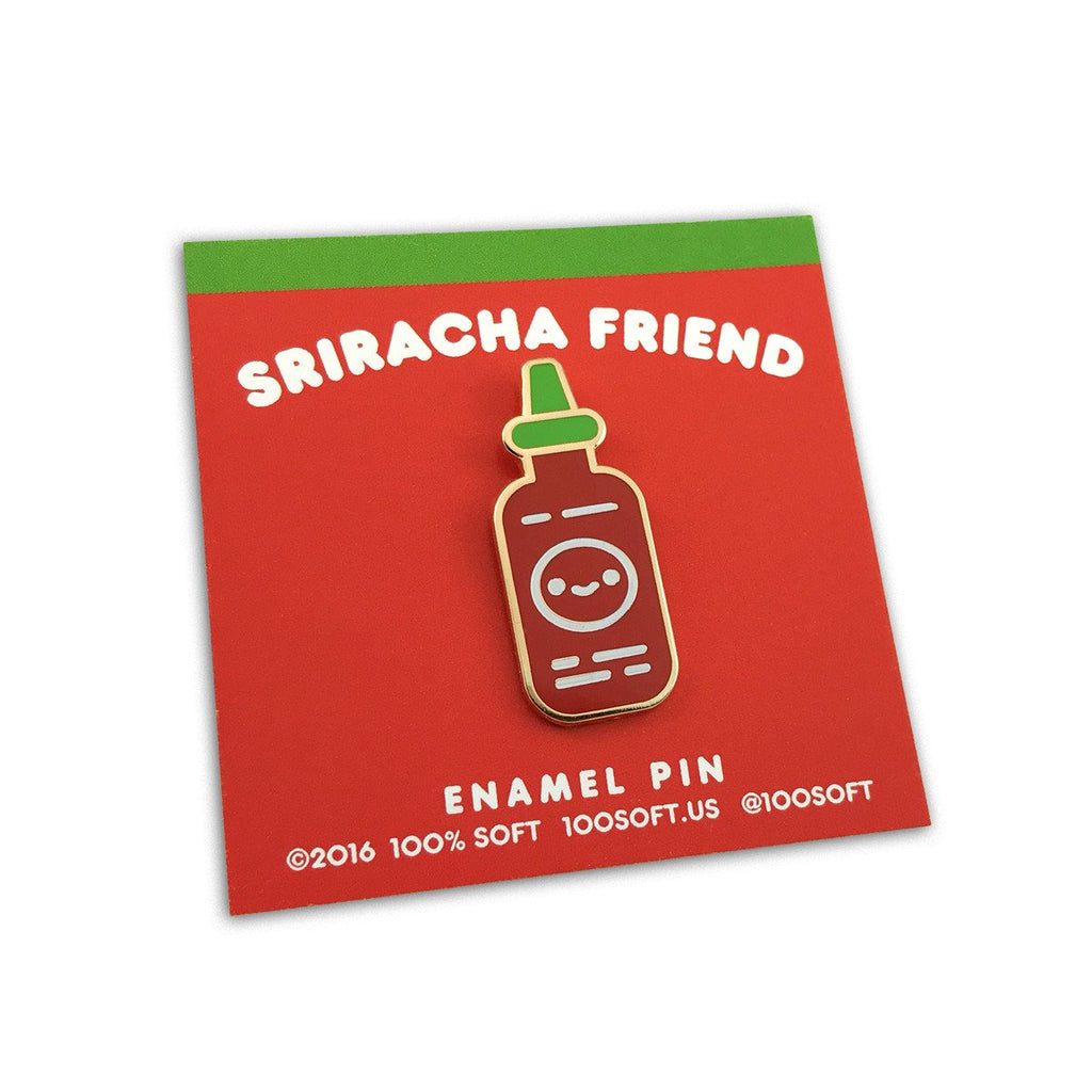 "Sriracha Friend" Enamel Pin - Spoke Art