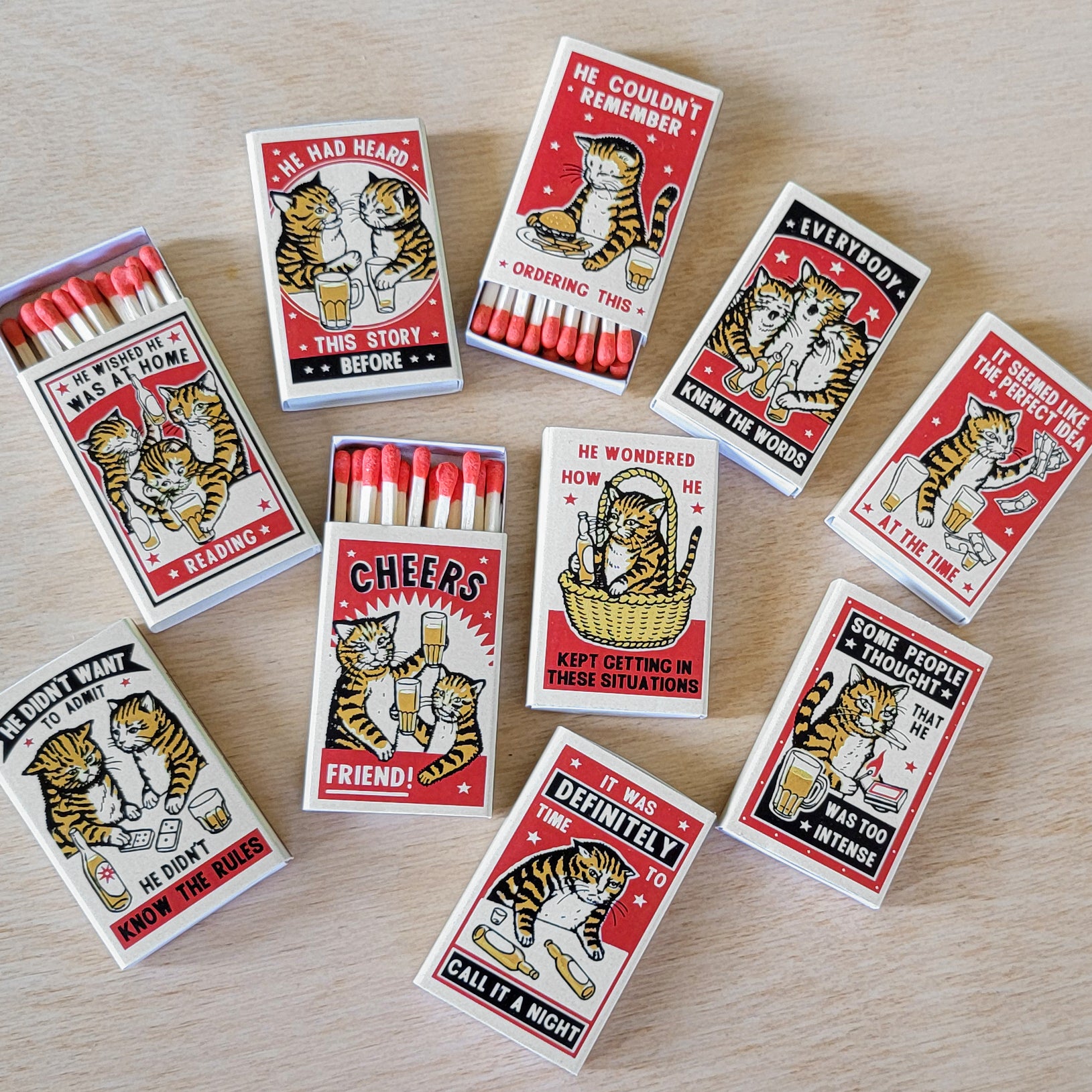 Arna Miller & Ravi Zupa - "Strike Your Fancy" Matchboxes Set - Spoke Art