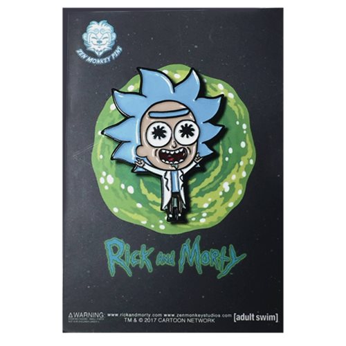 Lil' Tiny Rick Enamel Pin - Spoke Art