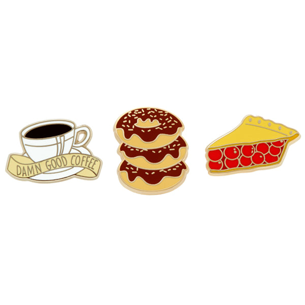 Twin Peaks: Collector Set of 3 Enamel Pins - Spoke Art