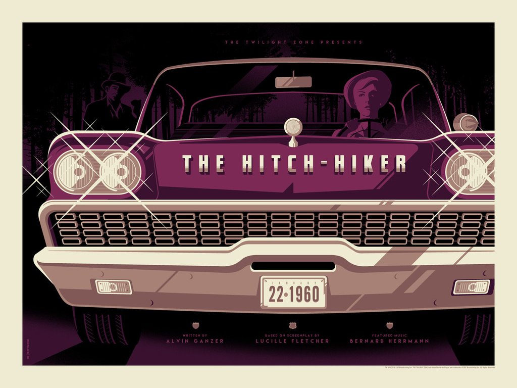 Tom Whalen - "The Hitchhiker" - The Twilight Zone - Spoke Art