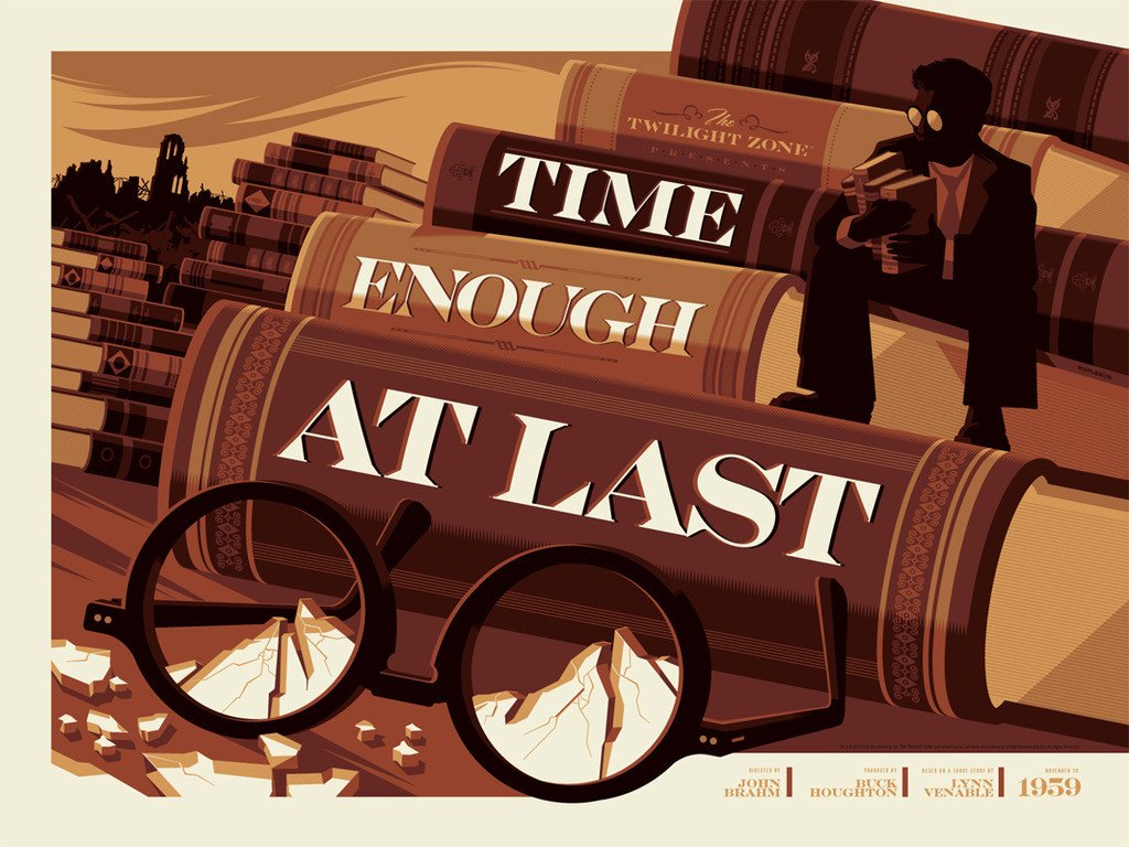 Tom Whalen - "Time Enough At Last" - The Twilight Zone - Spoke Art