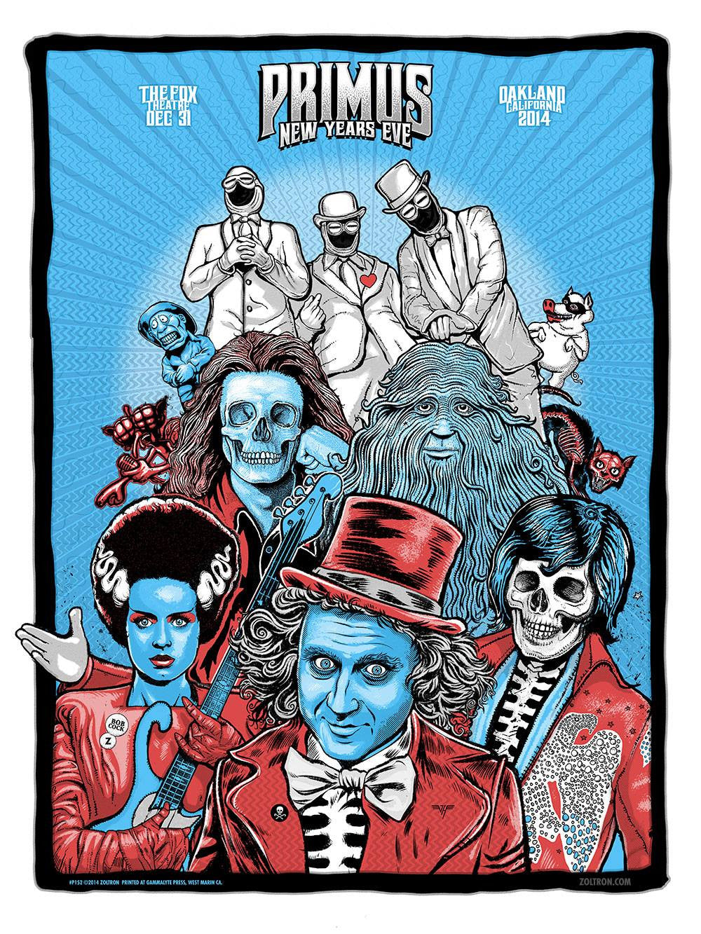 Zoltron - "Primus NYE 2014" - Spoke Art