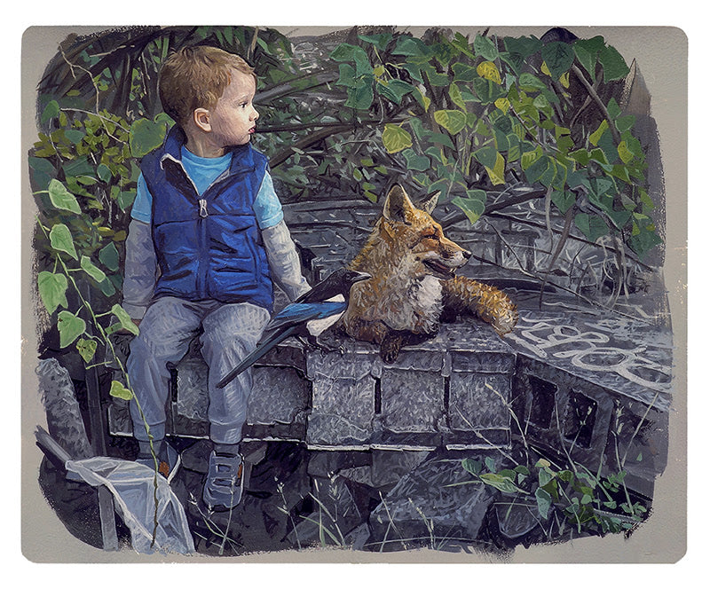 Kevin Peterson  - "Waiting (with fox)" - Spoke Art