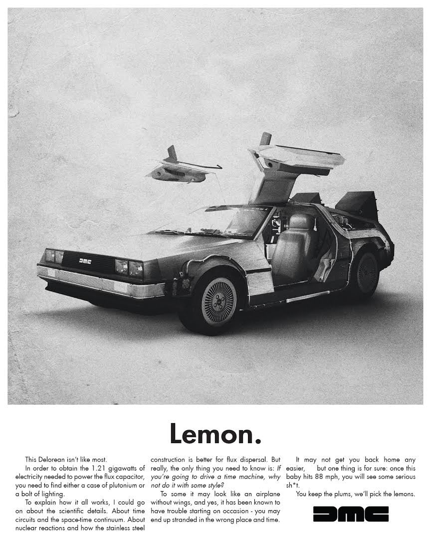 “Lemon - Delorean" - Spoke Art