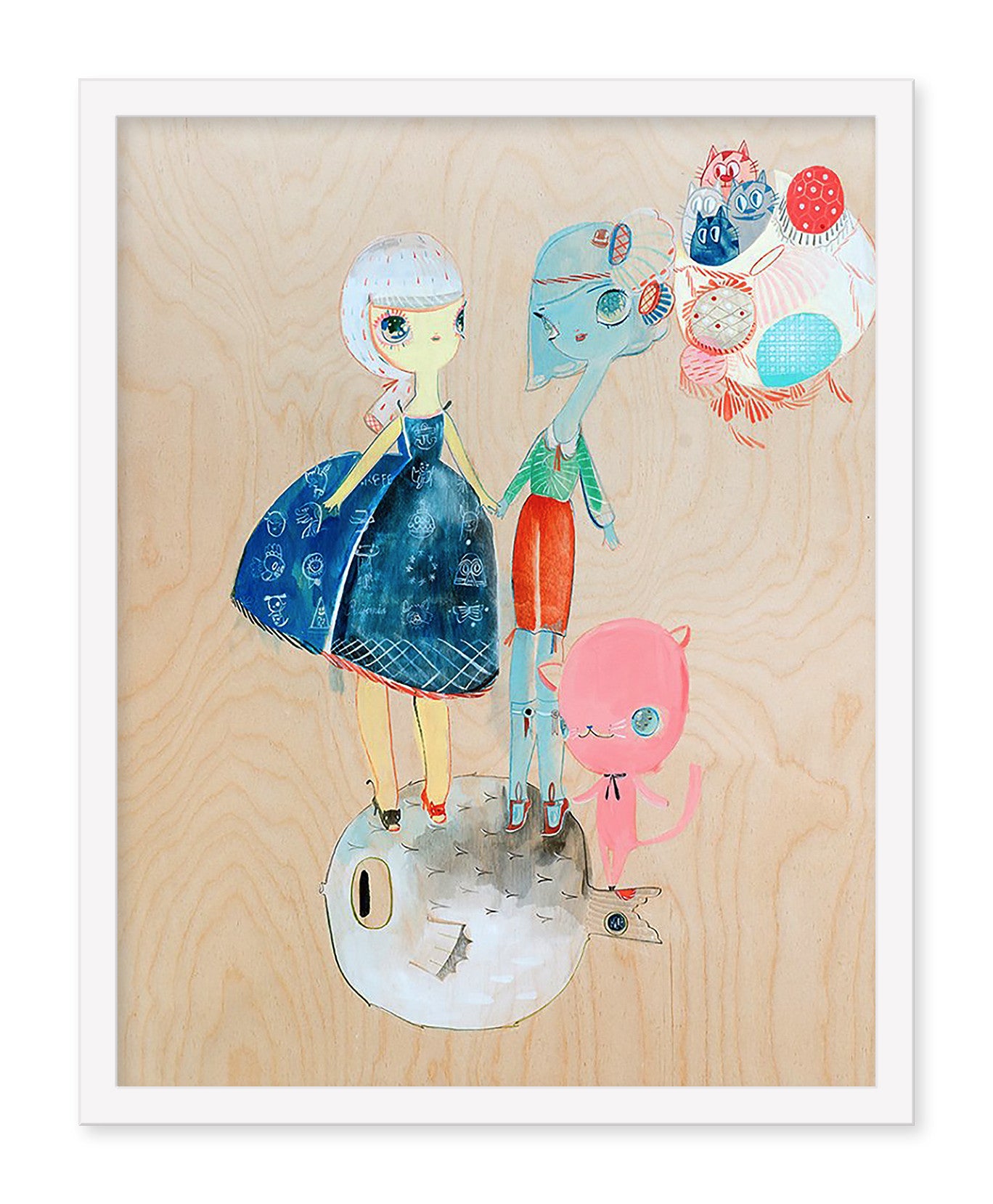 Kelly Tunstall + Ferris Plock - "fugu" print - Spoke Art