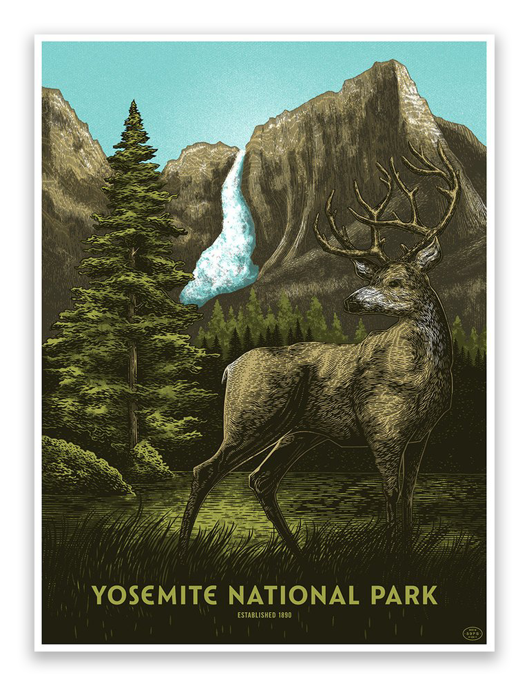 Bungaloo - "Yosemite National Park" - Spoke Art