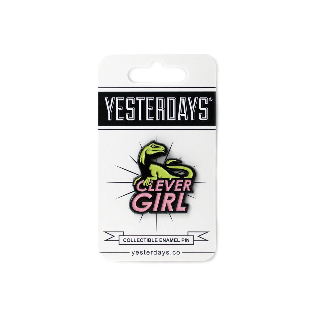 Clever Girl Enamel Pin - Spoke Art
